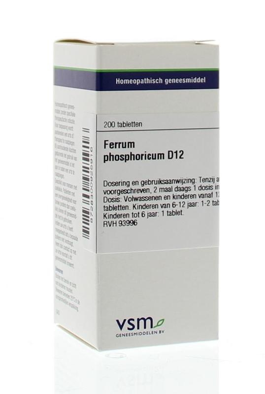 VSM VSM Ferrum phosphoricum D12 (200 tab)