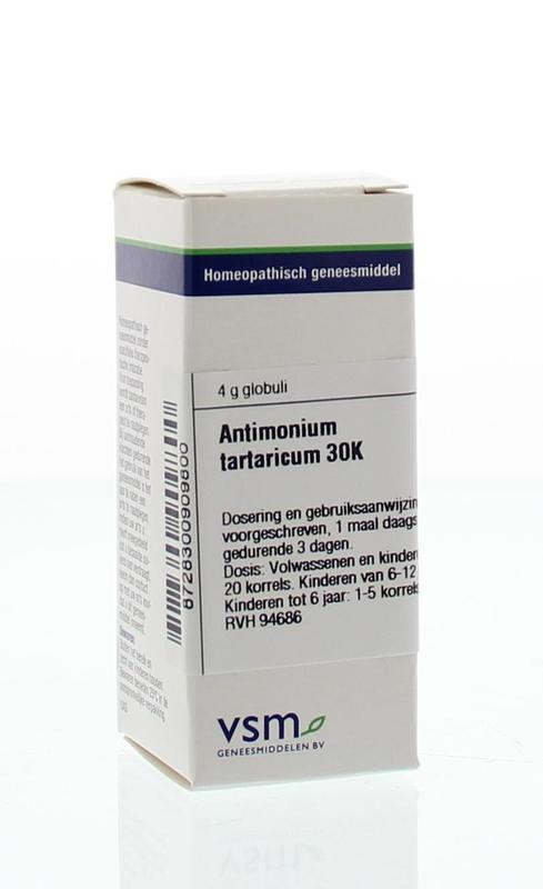 Antimonium tartaricum 30K