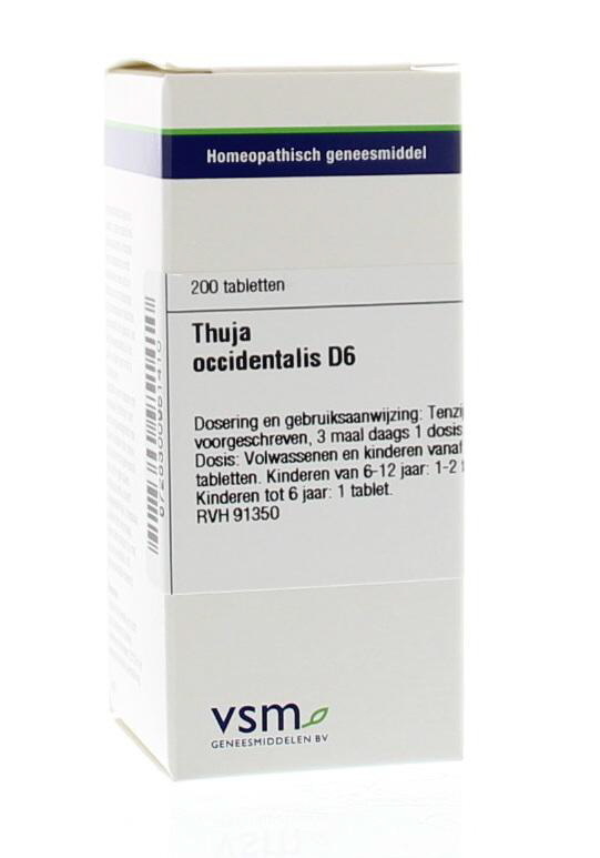 VSM VSM Thuja occidentalis D6 (200 tab)