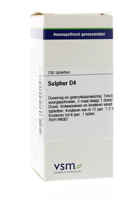 VSM VSM Sulphur D4 (200 tab)