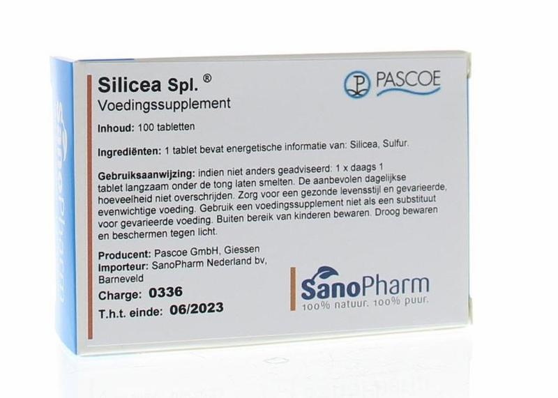 Pascoe Silicea similiaplex (100 tabletten)