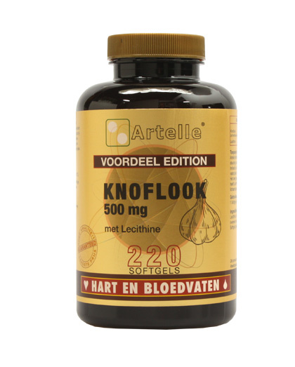 Artelle Artelle Knoflook 500mg + 250mg lecithine (220 caps)