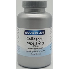 Nova Vitae Collageen type 1 & 3 1000 mg (180 tab)