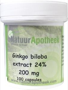 Natuurapotheek Natuurapotheek Ginkgo biloba 24% 200 mg (100 caps)