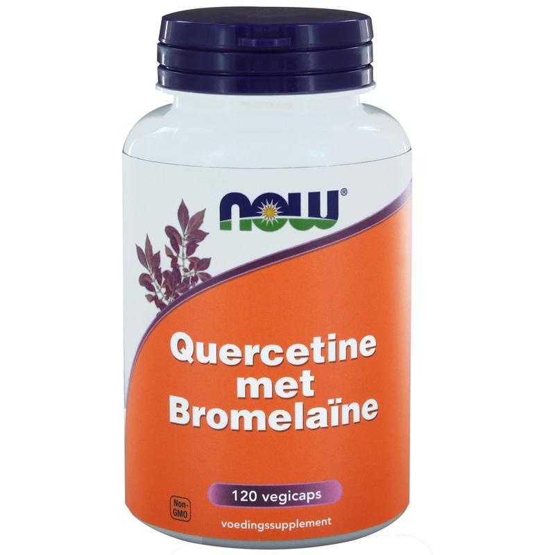 Now NOW Quercetine met bromelaine (120 vcaps)