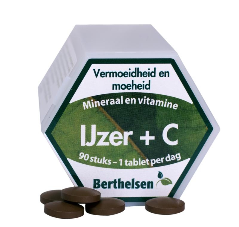 Berthelsen Berthelsen IJzer + vitamine C (90 tab)