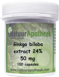 Natuurapotheek Natuurapotheek Ginkgo biloba 24% 50 mg (100 caps)