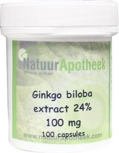 Natuurapotheek Ginkgo biloba 24% 100 mg (100 capsules)