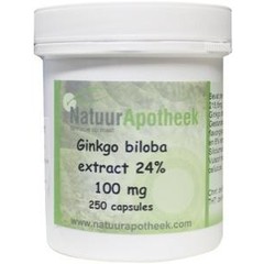 Natuurapotheek Ginkgo biloba 24% 160 mg (250 caps)
