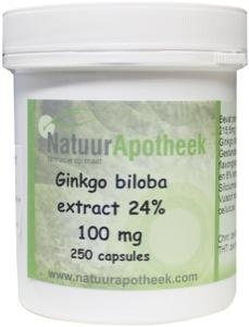Natuurapotheek Ginkgo biloba 24% 160 mg (250 capsules)