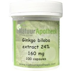 Natuurapotheek Ginkgo biloba 24% 160 mg (100 caps)