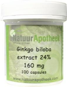 Natuurapotheek Ginkgo biloba 24% 160 mg (100 capsules)