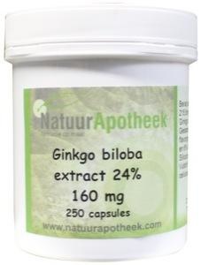 Natuurapotheek Ginkgo biloba 24% 100 mg (250 capsules)
