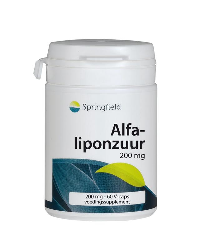 Springfield Springfield Alfa-liponzuur 200 mg (60 vega caps)