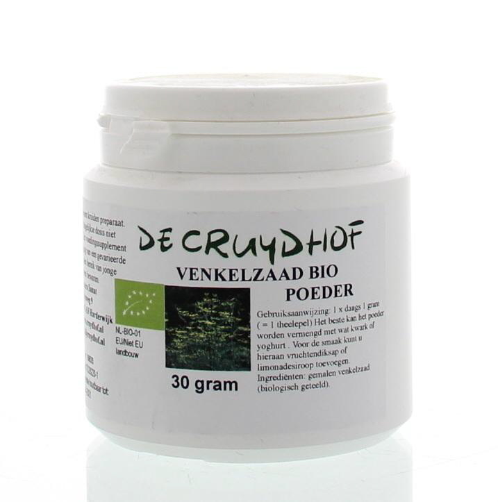 Cruydhof Cruydhof Venkelzaad poeder bio (30 gr)