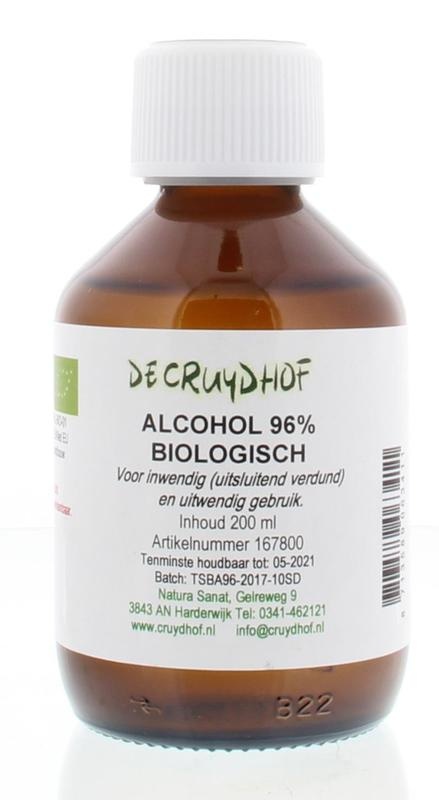 Cruydhof Cruydhof Alcohol 96% inwendig en uitwendig bio (200 ml)
