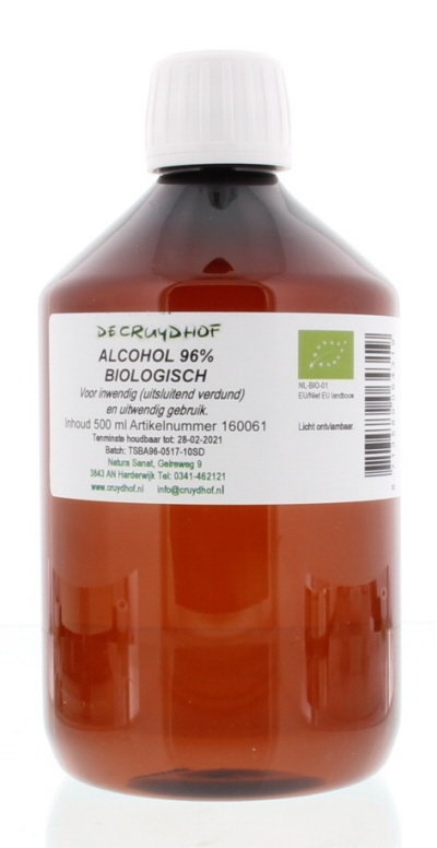 Cruydhof Cruydhof Alcohol 96% inwendig en uitwendig bio (500 ml)