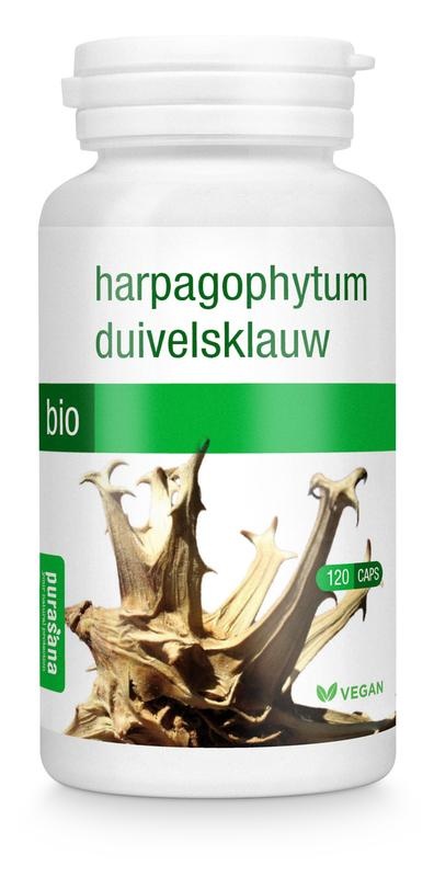 Purasana Purasana Duivelsklauw/harpagophytum vegan bio (120 vega caps)