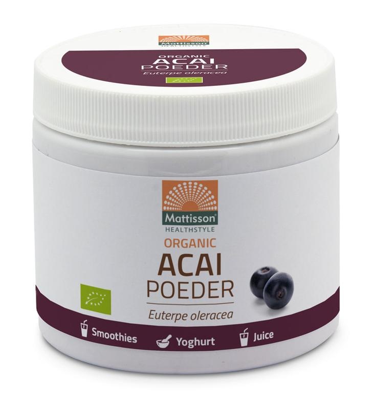 Mattisson Mattisson Acai poeder Euterpe oleracea organic bio (125 gr)