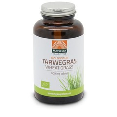 Mattisson Bio tarwegras wheatgrass tab raw 400mg bio (350 tab)