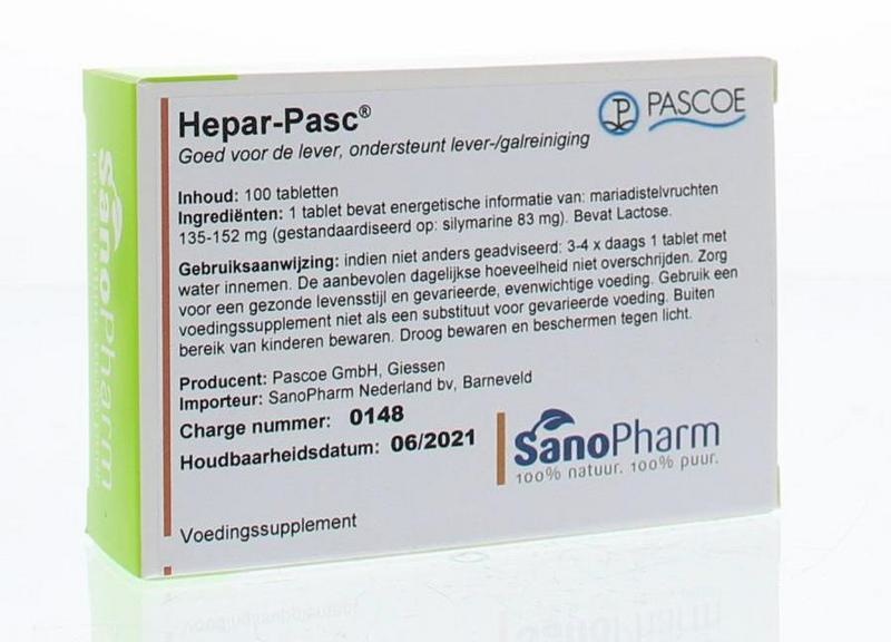 Pascoe Pascoe Hepar pasc (100 tab)