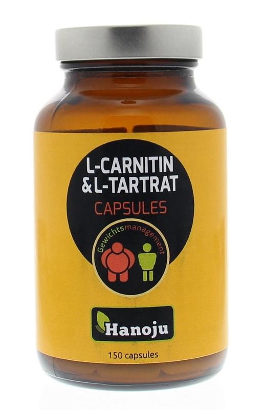 Hanoju Hanoju L-Carnitine & L-Tartraat (150 vega caps)