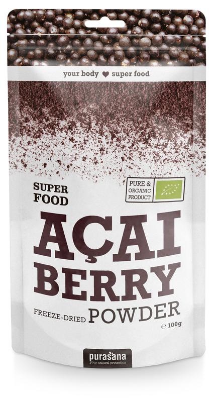 Purasana Purasana Acai bessen poeder/poudre baies d'acai vegan bio (100 gr)