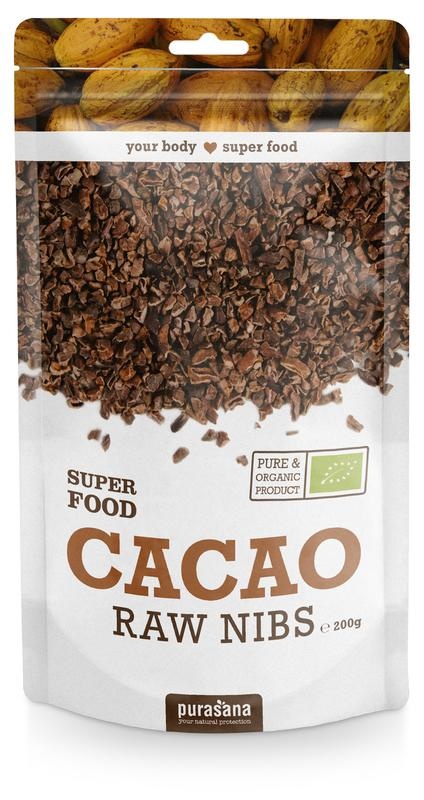 Purasana Purasana Cacao kernen/eclats de feves vegan bio (200 gr)