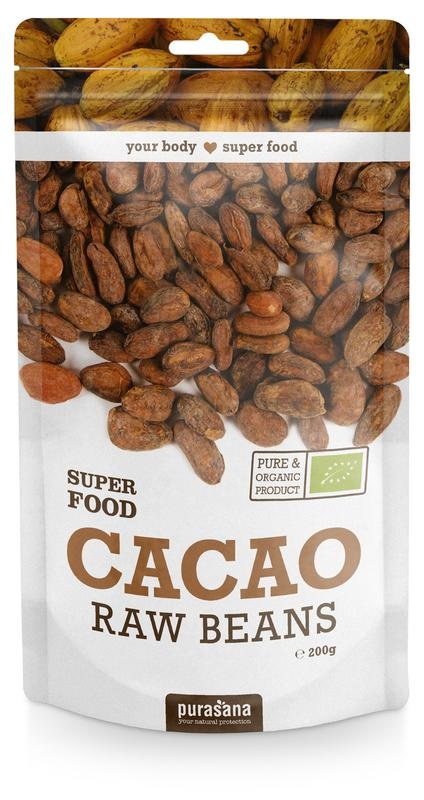 Purasana Purasana Cacao bonen/feves vegan bio (200 gr)