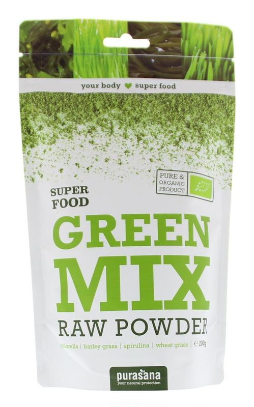 Purasana Purasana Green mix poeder/poudre vegan bio (200 gr)