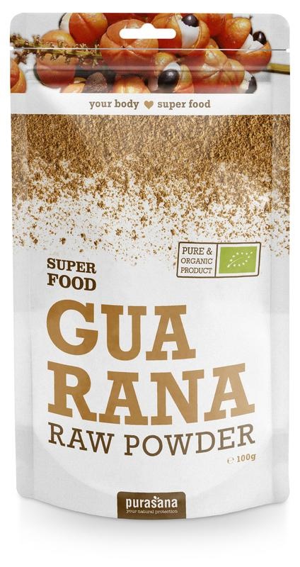 Purasana Guarana poeder/poudre vegan bio (100 Gram) Purasana Guarana poeder/poudre vegan bio (100 Gram)