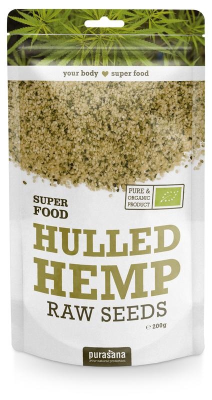 Purasana Gepeld hennepzaad hulled hemp seeds bio (200 Gram) Purasana Gepeld hennepzaad hulled hemp seeds bio (200 Gram)