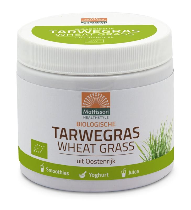 Mattisson Mattisson Tarwegras wheatgrass poeder raw bio (125 gr)