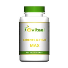 Elvitaal/elvitum Groente en fruit max (120 Kauwtab)