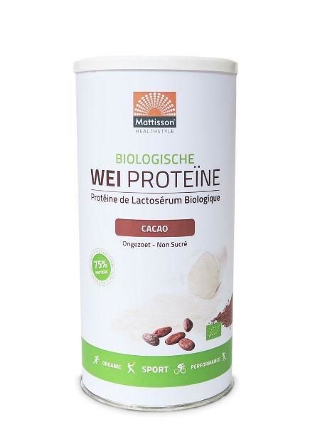 Mattisson Mattisson Wei whey proteine cacao 75% bio (450 gr)