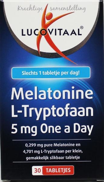Lucovitaal Lucovitaal Melatonine L-tryptofaan 5mg (30 tab)