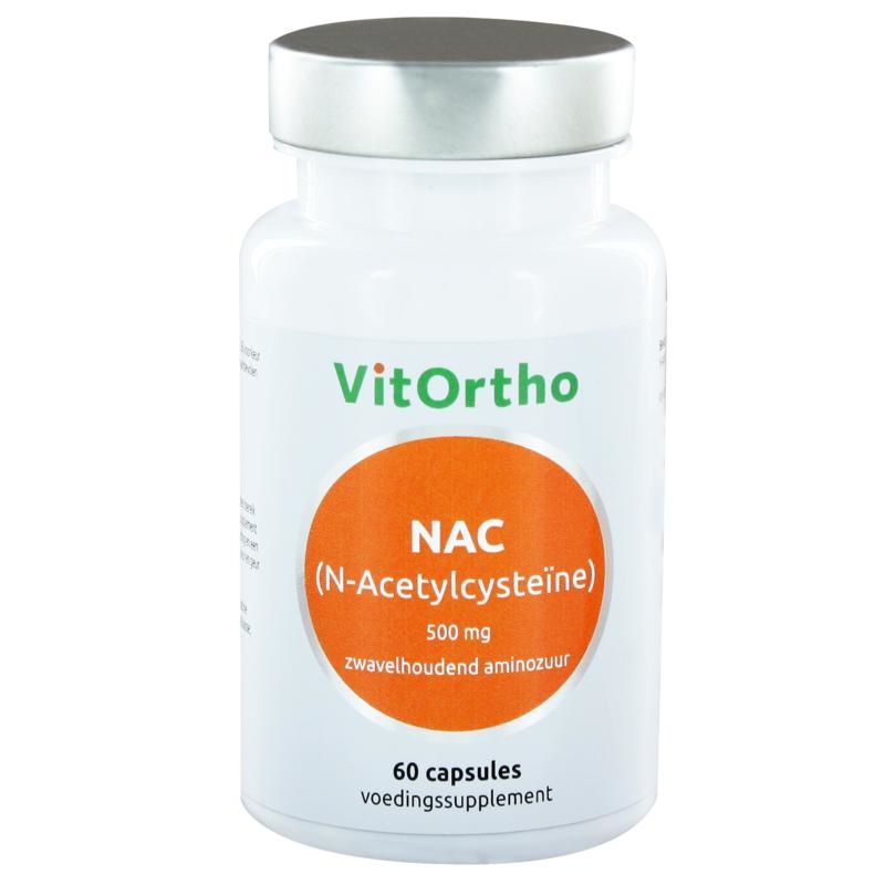 VitOrtho VitOrtho NAC N-Acetyl cysteine 500 mg (60 caps)