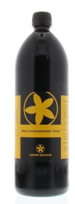 Liever Gezond Liever Gezond Mineraalwater nano goud 7ppm (1 ltr)