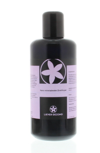 Liever Gezond Liever Gezond Mineraalwater nano zink/koper 15/2ppm (200 ml)