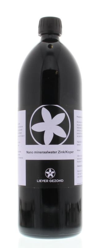 Liever Gezond Liever Gezond Mineraalwater nano zink/koper 15/2ppm (1 ltr)