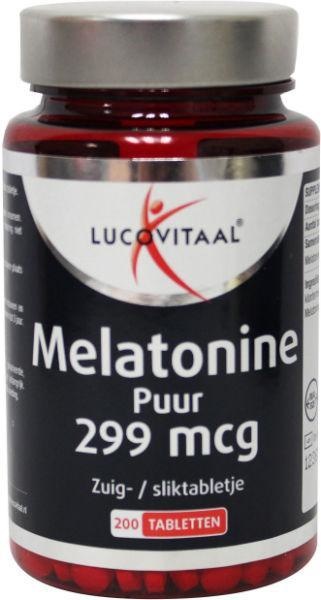 Lucovitaal Lucovitaal Melatonine puur 0.299mg (200 tab)