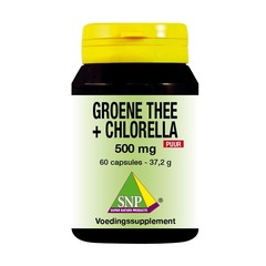 SNP Groene thee chlorella 500 mg puur (60 caps)