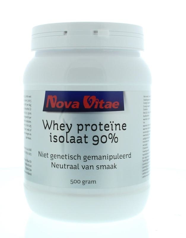Nova Vitae Nova Vitae Whey proteine isolaat 90% (500 gr)