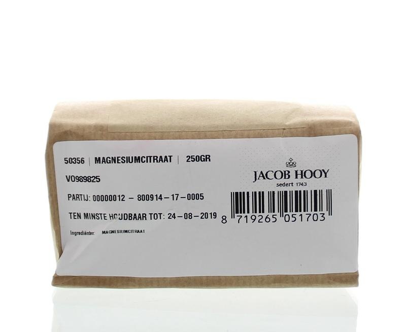 Jacob Hooy Jacob Hooy Magnesiumcitraat poeder (250 gr)