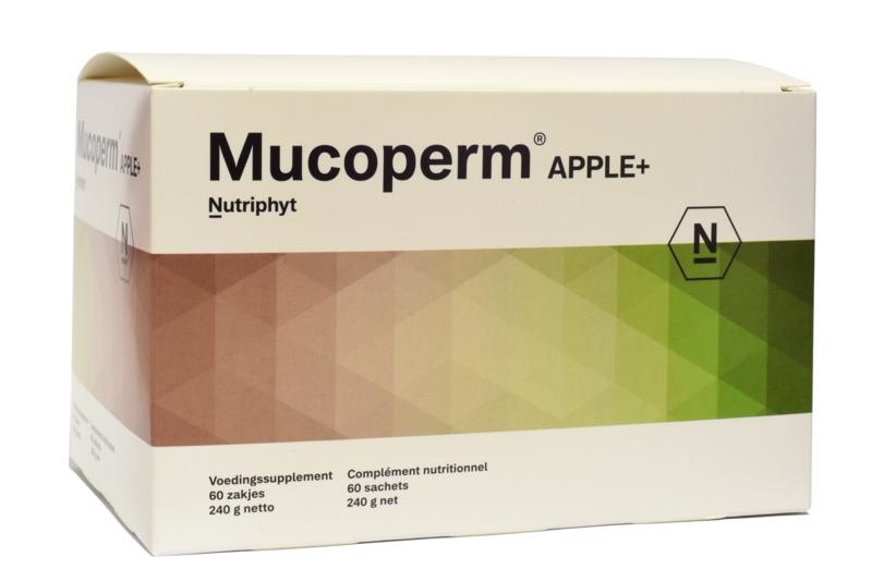 Nutriphyt Mucoperm apple+ (60 Zakjes) Nutriphyt Mucoperm apple+ (60 Zakjes)