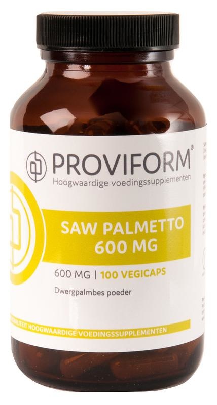 Proviform Saw palmetto 600 mg (100 Vegetarische capsules) Proviform Saw palmetto 600 mg (100 Vegetarische capsules)
