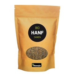 Hanoju Hennep zaden paper bag bio (500 gr)