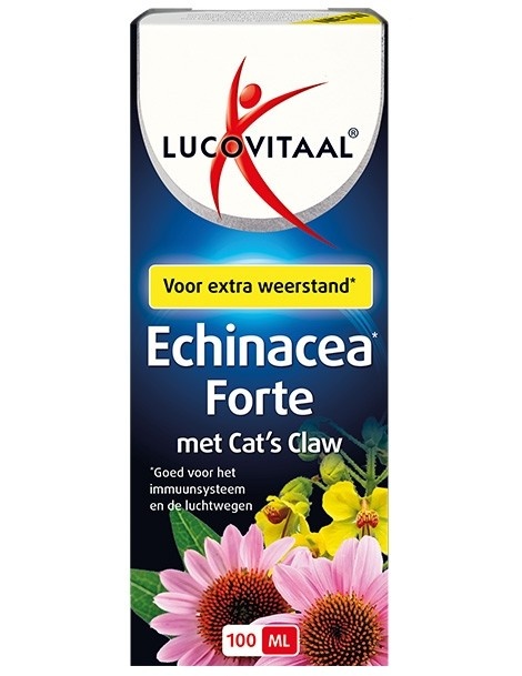 Lucovitaal Echinacea extra forte cats claw (100 ml) Lucovitaal Echinacea extra forte cats claw (100 ml)