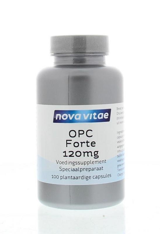 Nova Vitae OPC Forte 120 mg 95% (druivenpit extract) (100 vcaps)