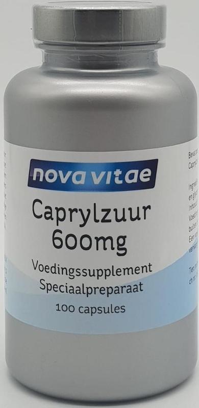 Nova Vitae Nova Vitae Caprylzuur 600 mg (100 caps)